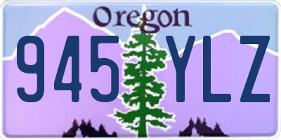 OR license plate 945YLZ