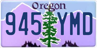 OR license plate 945YMD