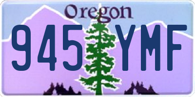 OR license plate 945YMF