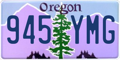 OR license plate 945YMG