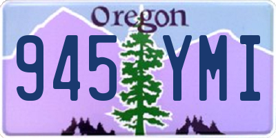 OR license plate 945YMI