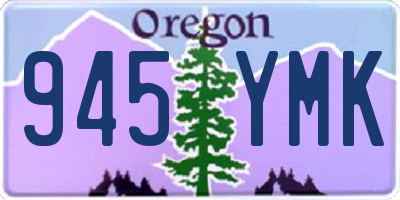 OR license plate 945YMK
