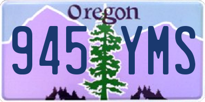 OR license plate 945YMS