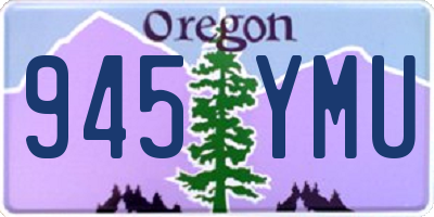 OR license plate 945YMU