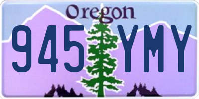 OR license plate 945YMY