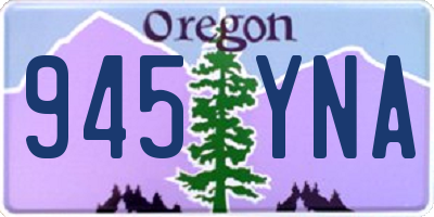 OR license plate 945YNA