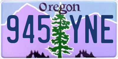 OR license plate 945YNE
