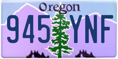 OR license plate 945YNF