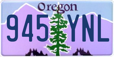 OR license plate 945YNL