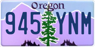 OR license plate 945YNM