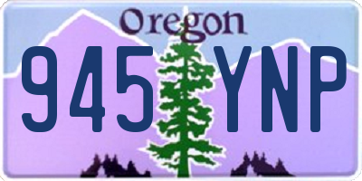 OR license plate 945YNP