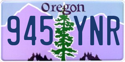 OR license plate 945YNR