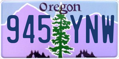 OR license plate 945YNW