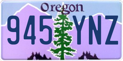 OR license plate 945YNZ