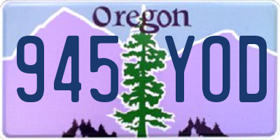 OR license plate 945YOD
