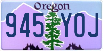OR license plate 945YOJ