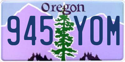 OR license plate 945YOM