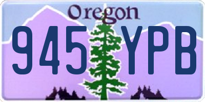 OR license plate 945YPB