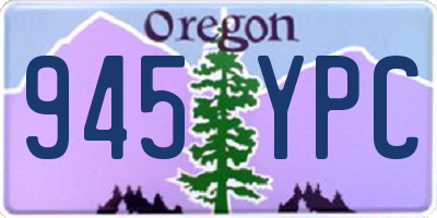 OR license plate 945YPC