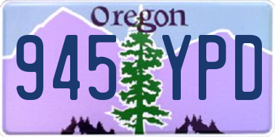 OR license plate 945YPD