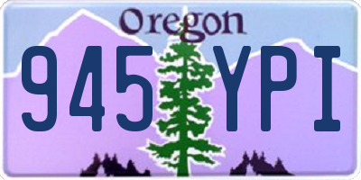 OR license plate 945YPI
