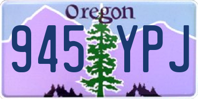 OR license plate 945YPJ