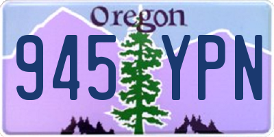 OR license plate 945YPN