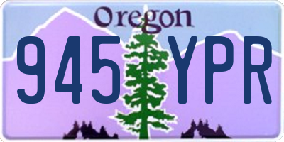 OR license plate 945YPR