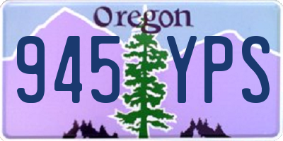 OR license plate 945YPS