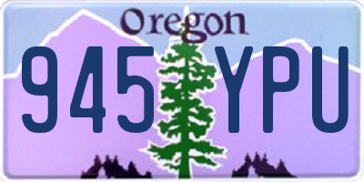 OR license plate 945YPU
