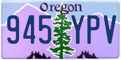 OR license plate 945YPV