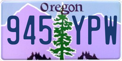 OR license plate 945YPW