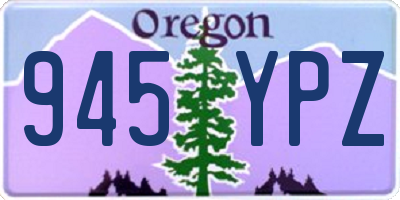 OR license plate 945YPZ