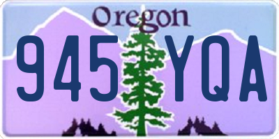 OR license plate 945YQA