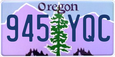 OR license plate 945YQC