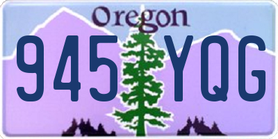 OR license plate 945YQG