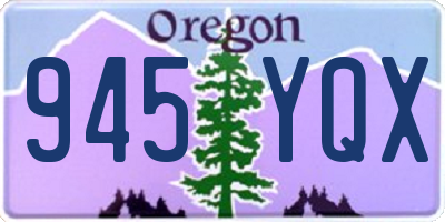 OR license plate 945YQX