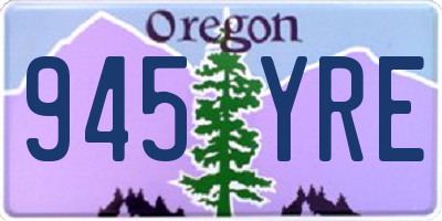 OR license plate 945YRE