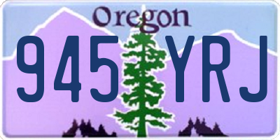 OR license plate 945YRJ