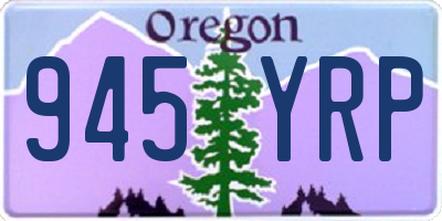 OR license plate 945YRP