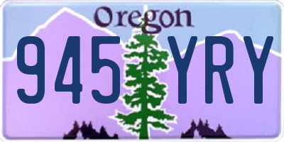 OR license plate 945YRY