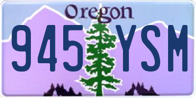 OR license plate 945YSM
