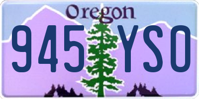 OR license plate 945YSO