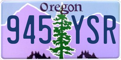 OR license plate 945YSR