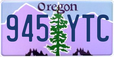 OR license plate 945YTC