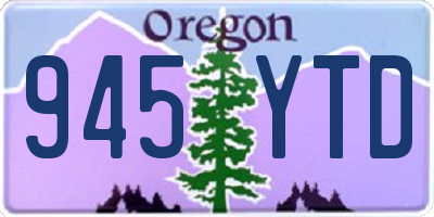 OR license plate 945YTD