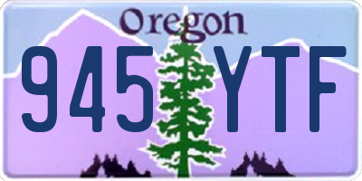 OR license plate 945YTF