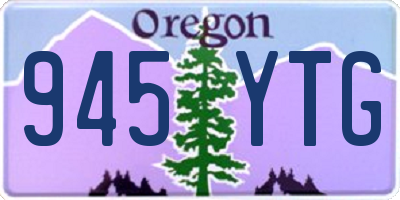 OR license plate 945YTG