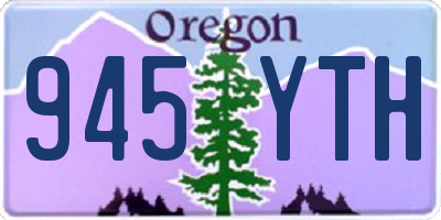 OR license plate 945YTH