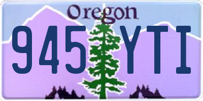 OR license plate 945YTI